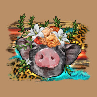 Baby Pig With Floral And Western Background Vintage Hoodie | Teevron