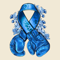 Blue Ribbon With Boxing Gloves Premium Tee | Teevron