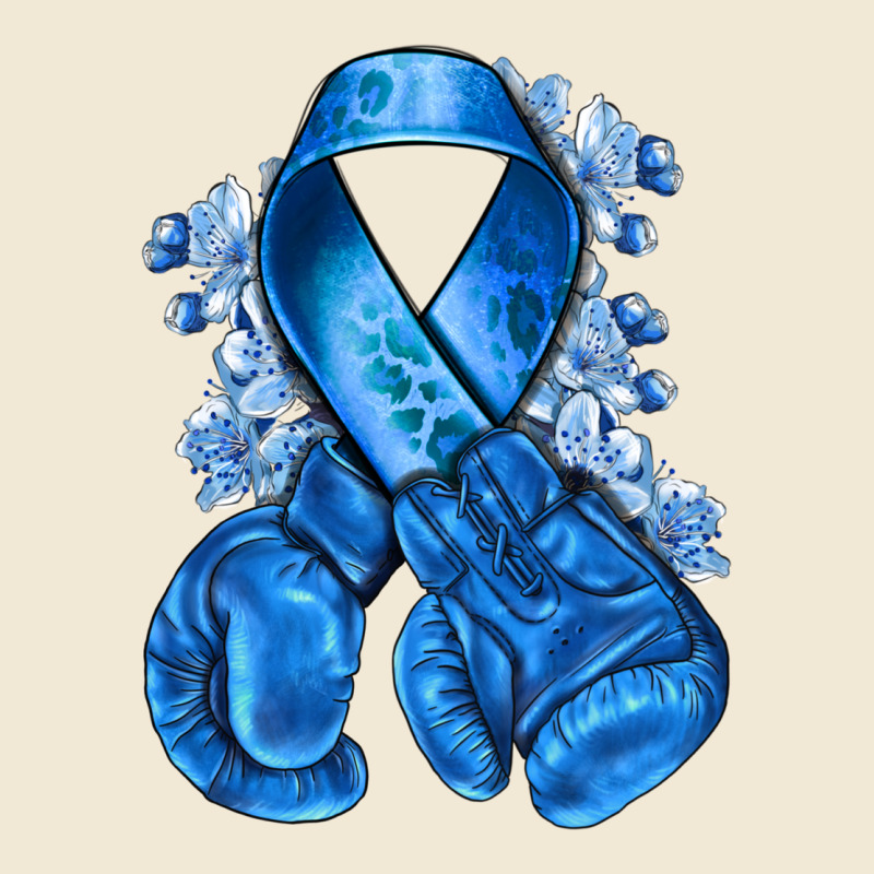 Blue Ribbon With Boxing Gloves Premium Tee by NancyCooperArtShop | Teevron