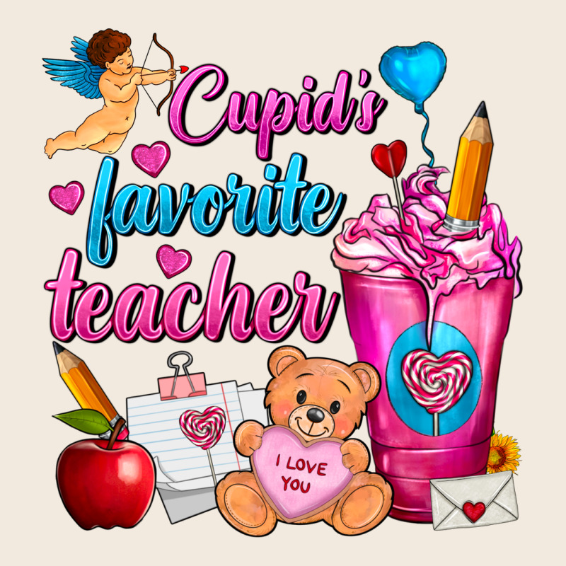 Cupid's Favorite Teacher Valentine's Day Frappe Zipper Hoodie by FaDigitalArtStudio | Teevron