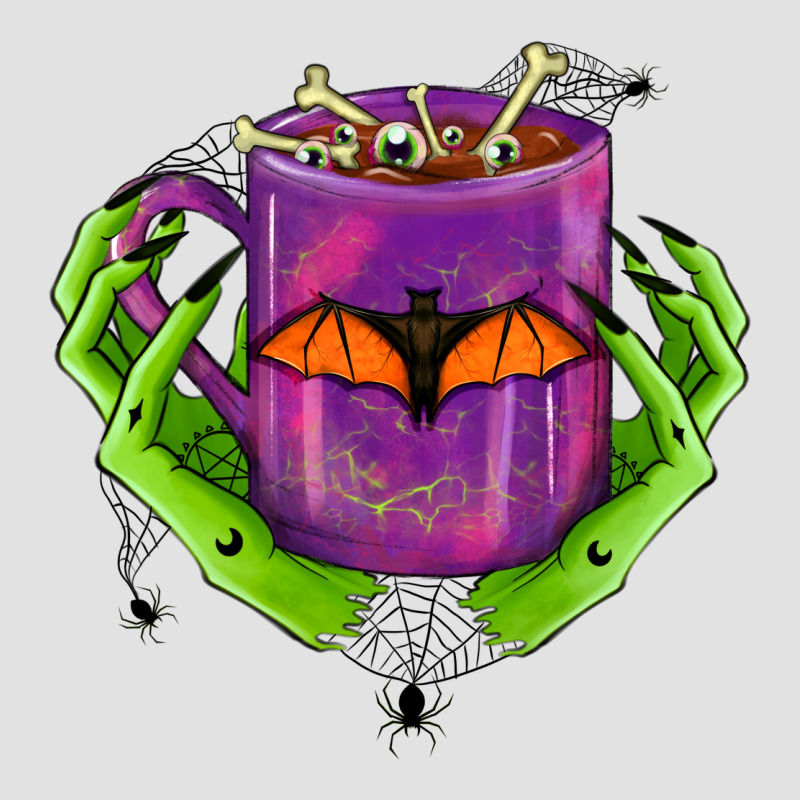 Halloween Coffee Cup With Hands Premium Hoodie by FaDigitalArtStudio | Teevron