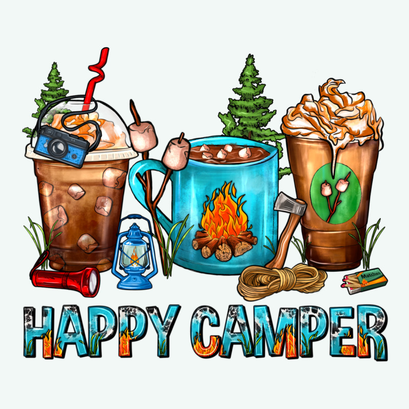 Happy Camper Coffee Cups Premium Hoodie by FaDigitalArtStudio | Teevron