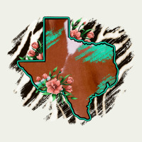 Western Horsehide Texas Flag Urban Heavy Tee | Teevron