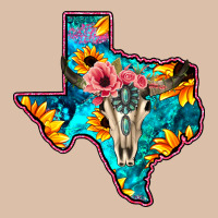 Western Sunflower, Rose, Gemstsone, Turquoise Bull Skull Urban Heavy Tee | Teevron