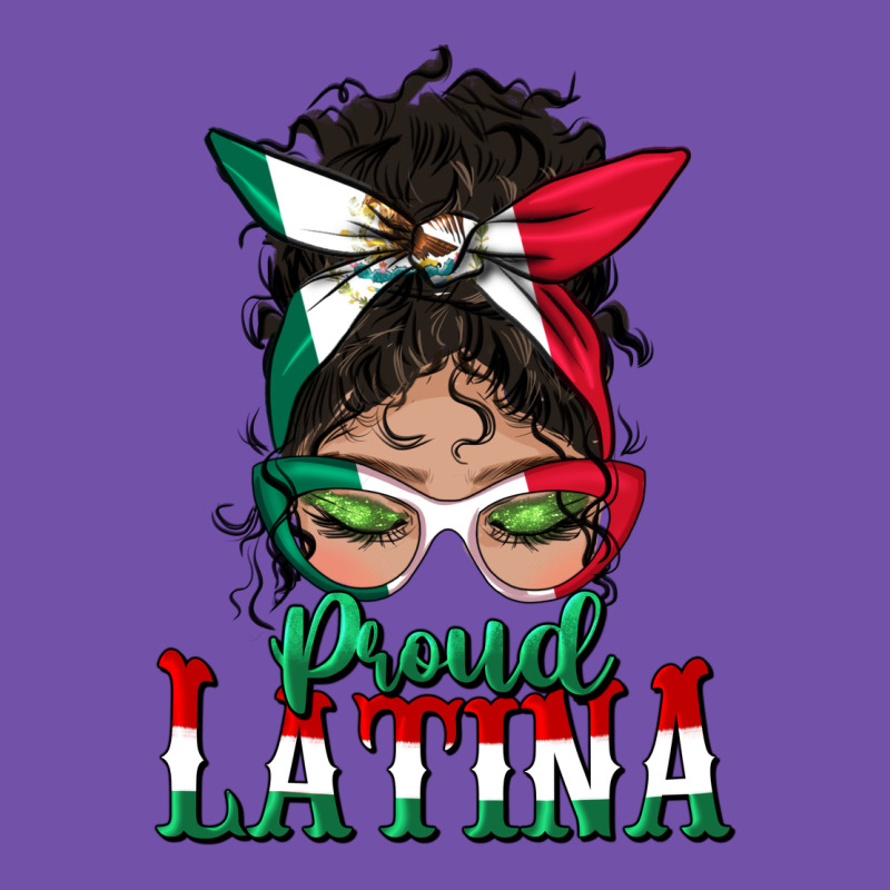 Proud Latina Messy Bun Mama Premium Sweatshirt by BundleAndBundleShop | Teevron