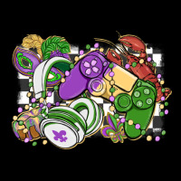 Gamer Mardi Gras Game Controller Premium Tee | Teevron