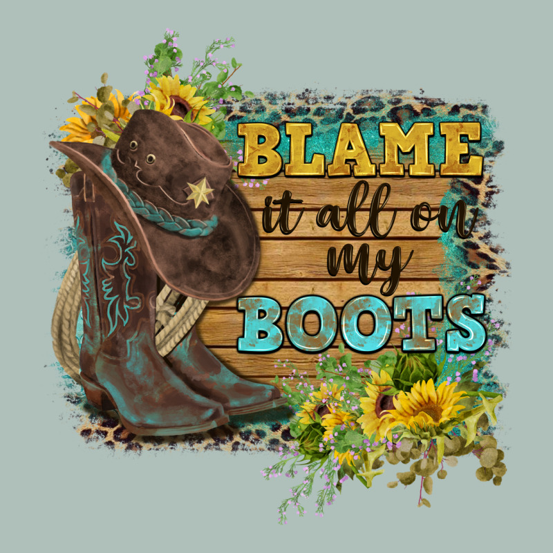 Blame It All On My Boots Heavyweight Hoodie by FaDigitalArtStudio | Teevron