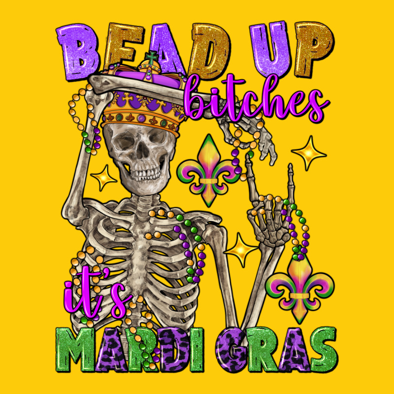 Bead Up Bitches It's Mardi Gras Skeleton Premium Hoodie by FaDigitalArtStudio | Teevron