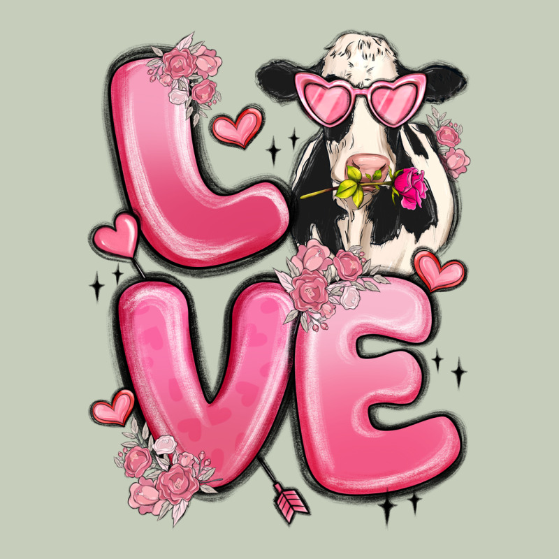 Love Cow Valentine's Day Ladies Tee by MaliasSmallBusiness | Teevron