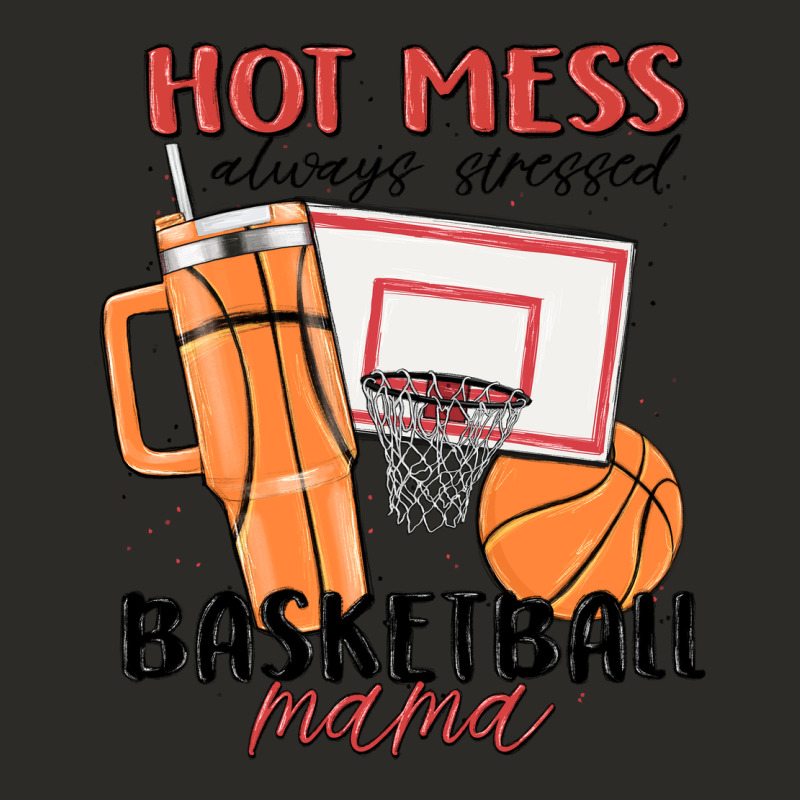 Hot Mess Always Stressed Basketball Mama Heavy Core Tee by MaliasSmallBusiness | Teevron