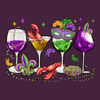 Mardi Gras Wine Glasses Premium Tee | Teevron