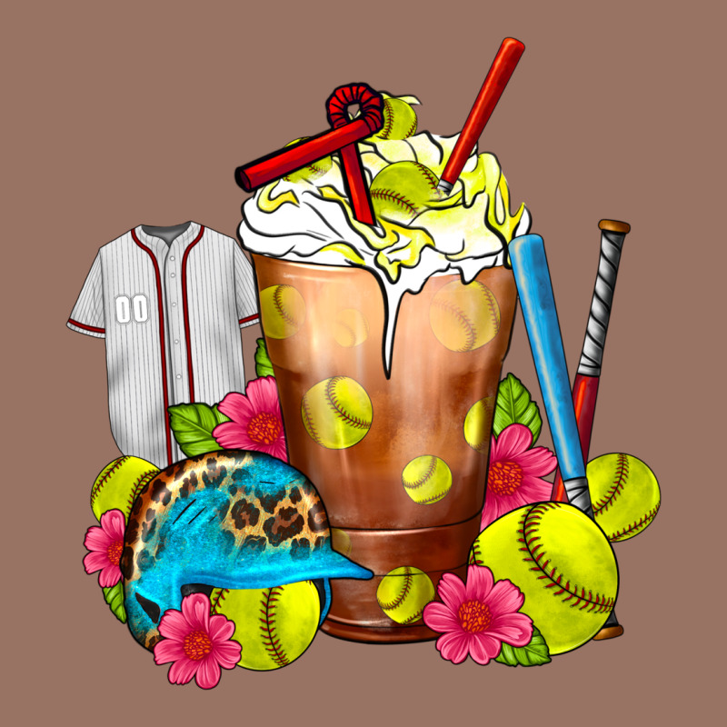 Softball Frappe Coffee Premium Hoodie by FaDigitalArtStudio | Teevron