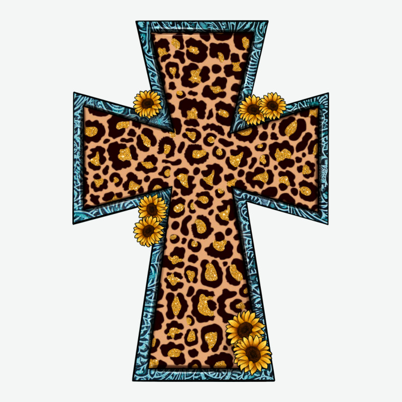 Leopard Sunflower Cross Urban Heavy Tee by JahusDesignShop | Teevron