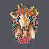 Flower Cow Vintage Hoodie | Teevron