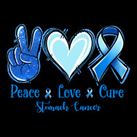Peace Love Cure Stomach Cancer Ladies Tee | Teevron