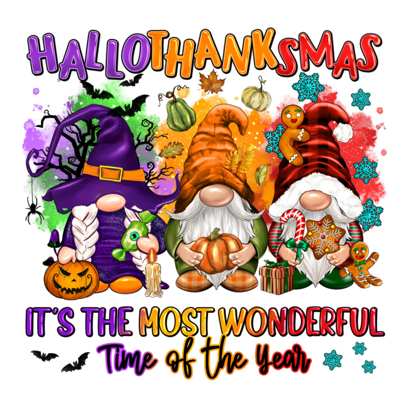 Hallothanksmas It's The Most Wonderful Time Of The Long Sleeve Tee by NancyCooperArtShop | Teevron