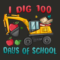 I Dig 100 Days Of School Excavator Heavy Core Tee | Teevron