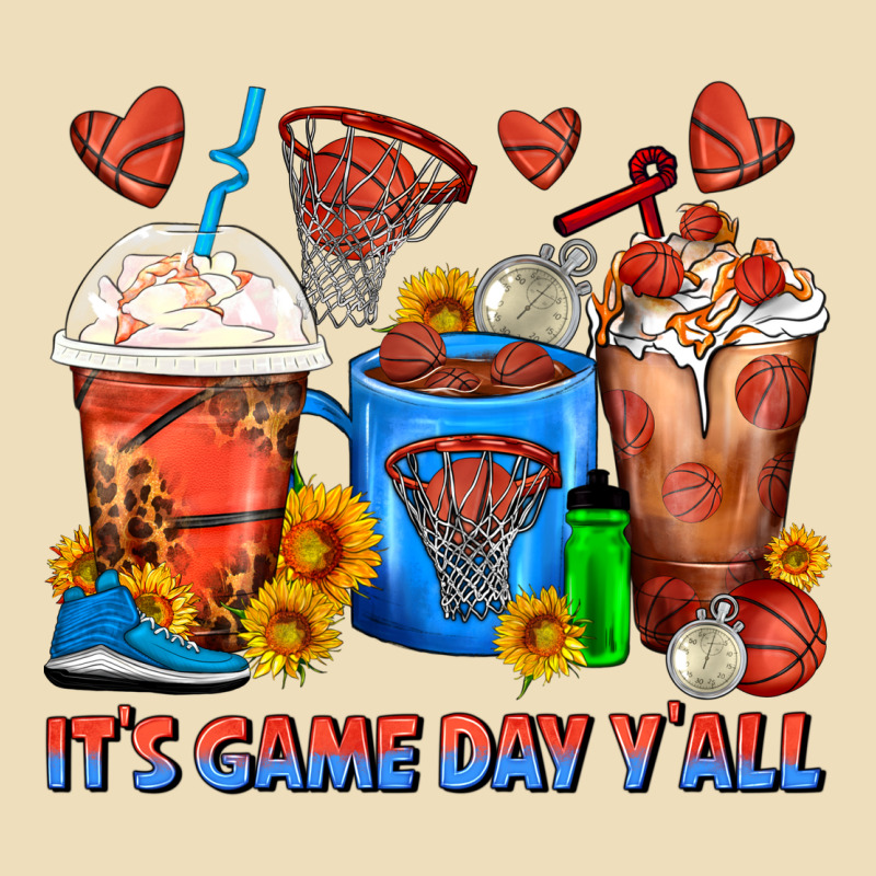 It's Game Day Y'all Basketball Coffee Cups Premium Hoodie by FaDigitalArtStudio | Teevron