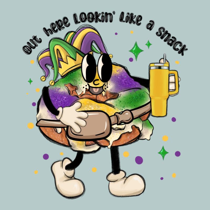 Out Here Lookin Like A Snack King Cake Mardi Gras Heavy Core Tee by MaliasSmallBusiness | Teevron