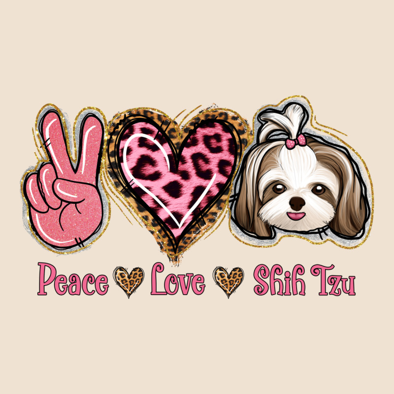 Peace Love Shih Tzu Urban Heavy Tee by Bettercallsaul | Teevron