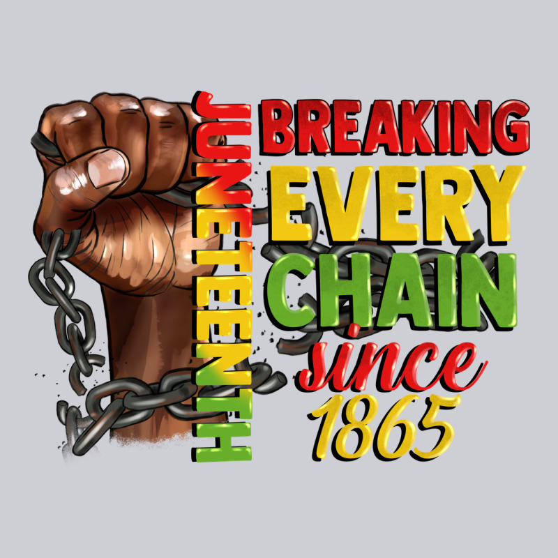 Juneteenth Breaking Every Chain Since 1865 Heavyweight Sweatshirt by CowGirlArtShop | Teevron