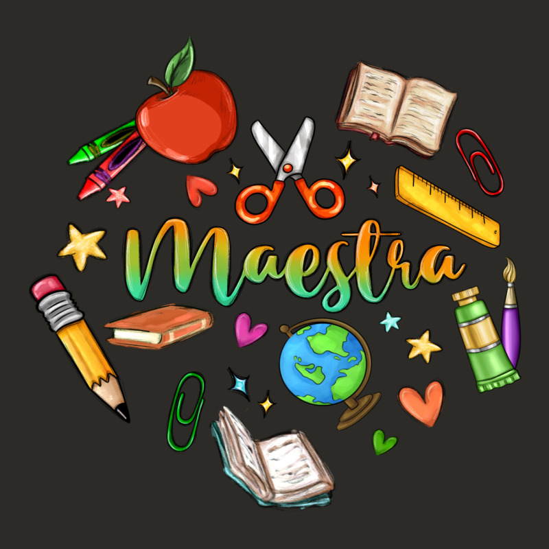 Maestra Teacher Heart Doodle Heavy Core Tee by MaliasSmallBusiness | Teevron