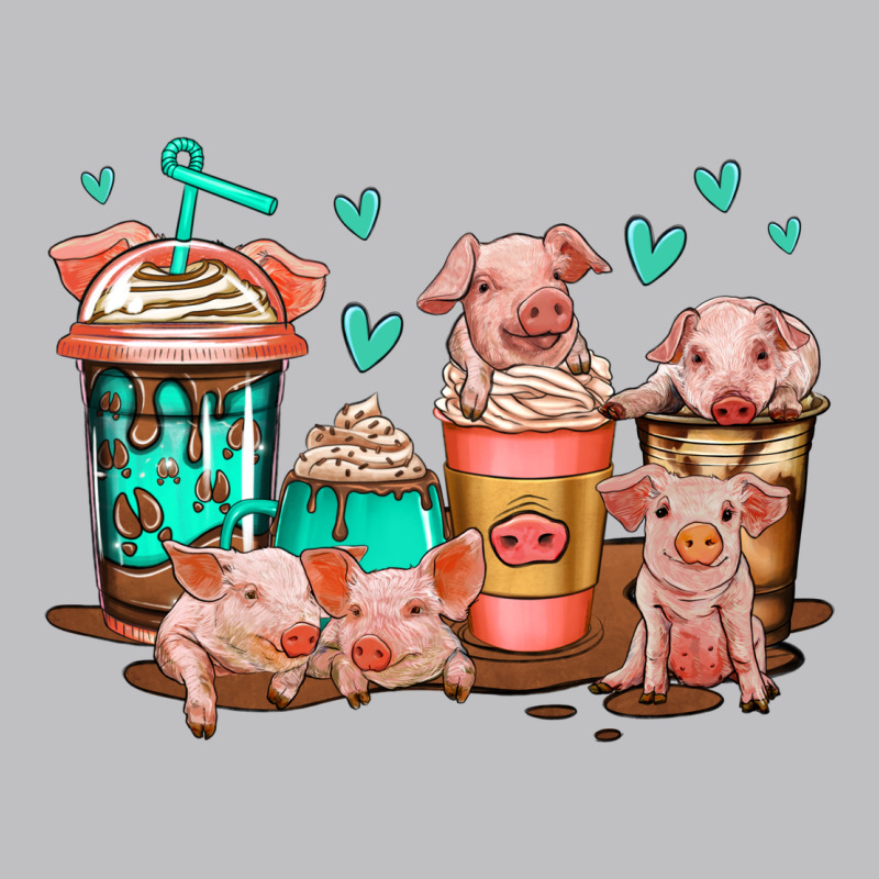 Cute Pigs Coffee Long Sleeve Tee by Jasminsmagicworld | Teevron