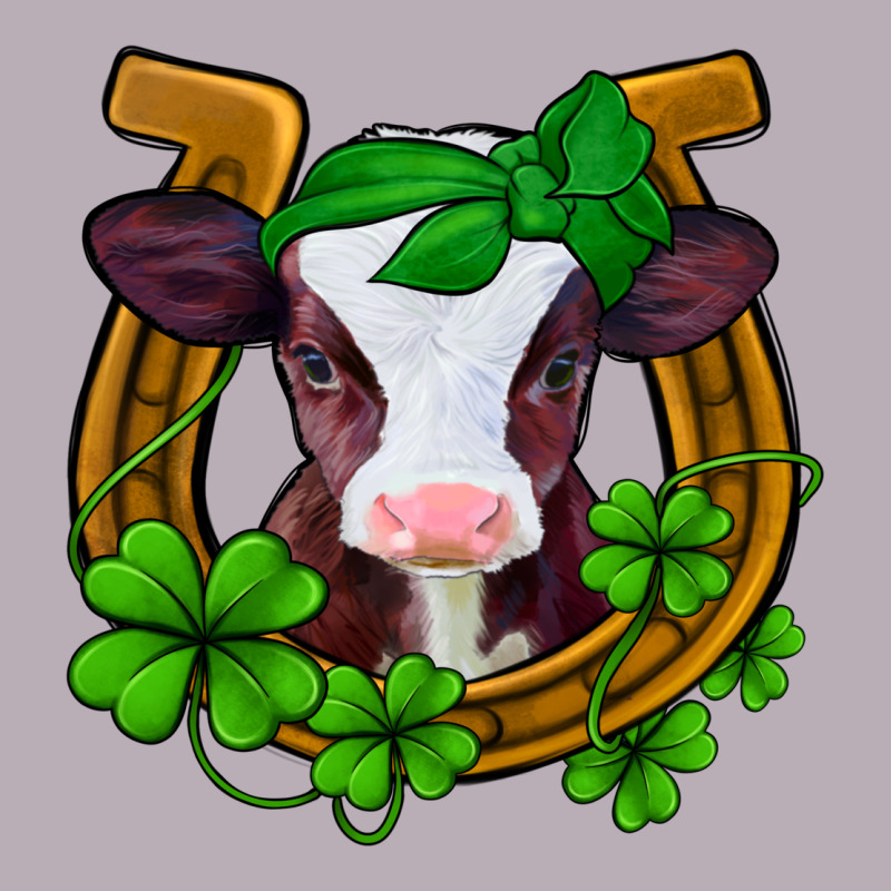 Lucky Horseshoe 4 Leaf Clover Baby Calf Vintage Tee by Jasminsmagicworld | Teevron