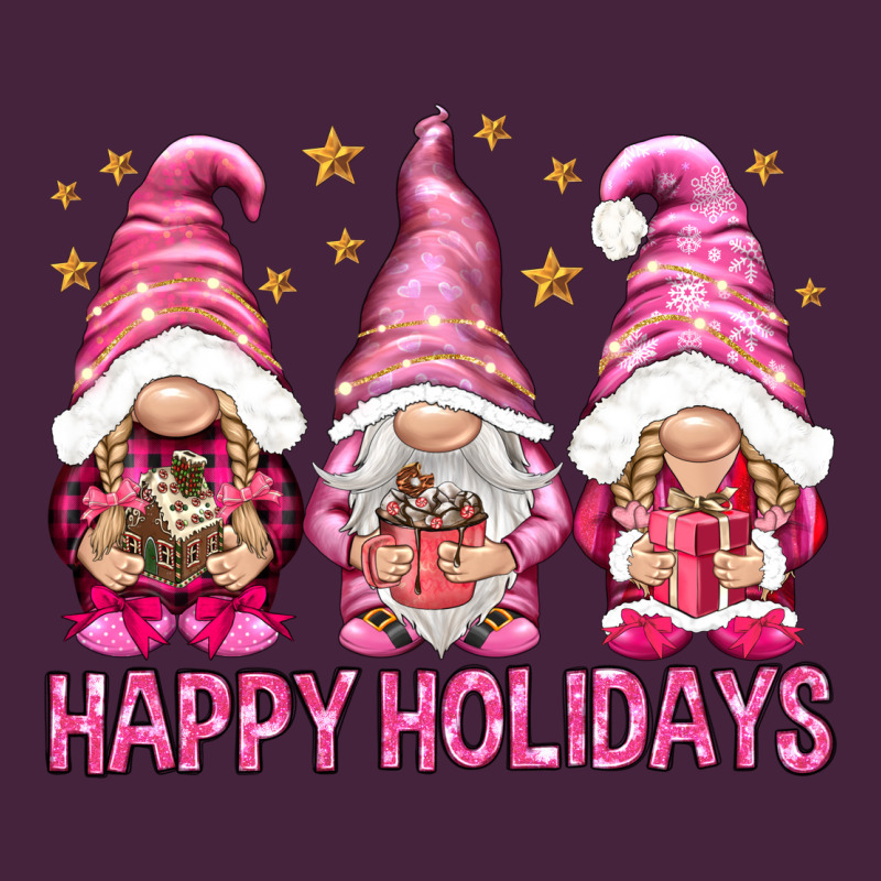 Happy Holidays With Gnomes Long Sleeve Tee by NancyCooperArtShop | Teevron