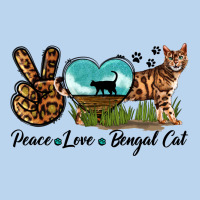 Peace Love Bengal Cat Classic Tee | Teevron