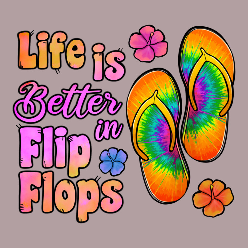 Life Is Better In Flip Flops Vintage Hoodie by Jasminsmagicworld | Teevron
