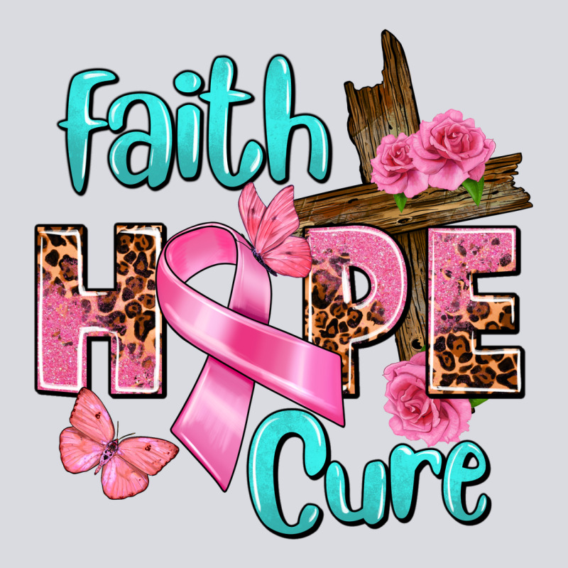 Faith Hope Cure Breast Cancer Zipper Hoodie by FaDigitalArtStudio | Teevron