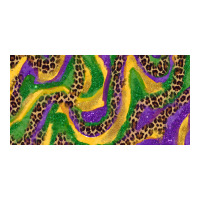 Mardi gras colors with leopard | Teevron