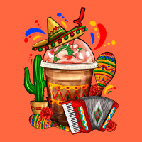 Mexican Frappe With Cactus Sombrero And Maracas Premium Hoodie | Teevron