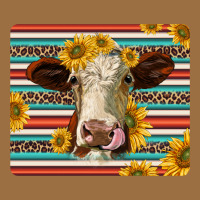 Serape Leopard Hereford Cattle Mousepad Vintage Tee | Teevron