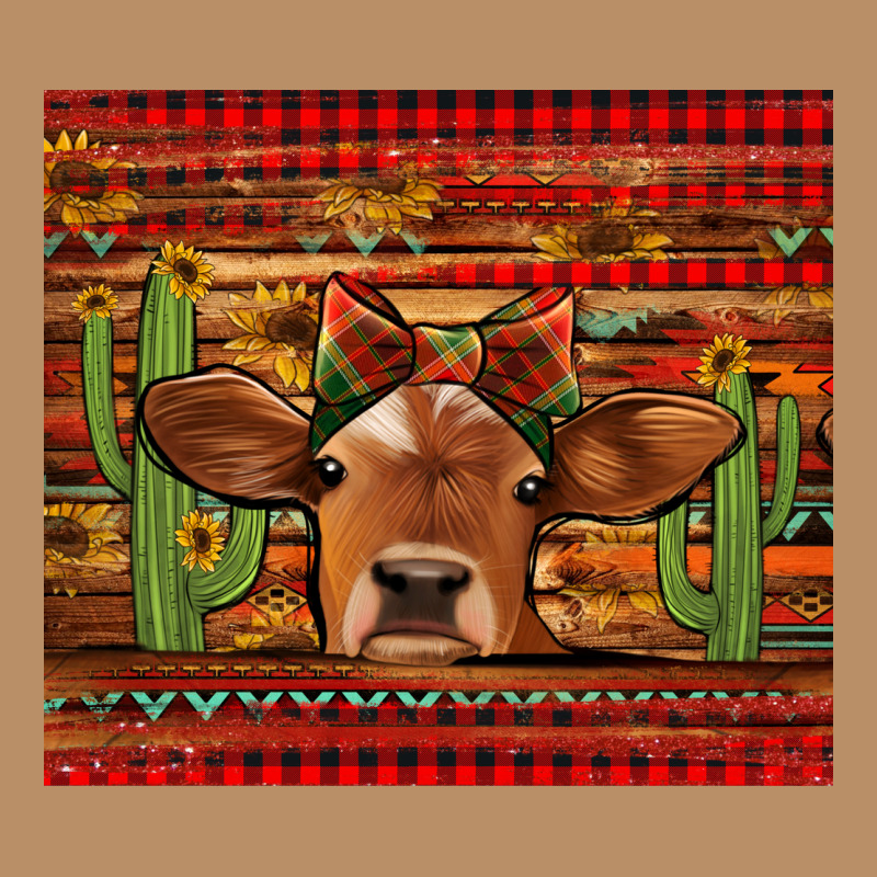 Western Christmas Cow Tumbler Vintage Hoodie by Jasminsmagicworld | Teevron