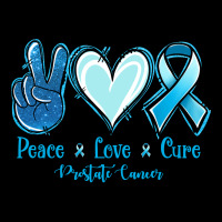 Peace Love Cure Prostate Cancer Ladies Tee | Teevron