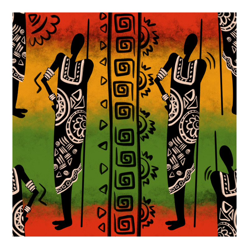 African Silhouette Seamless Pattern Heavyweight Hoodie by BundleAndBundleShop | Teevron