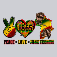 Peace Love Juneteenth Heavyweight Sweatshirt | Teevron