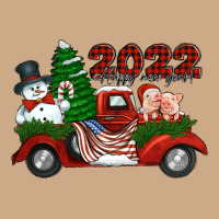 Happy New Year 2022 Christmas Truck With American Flag Vintage Hoodie | Teevron