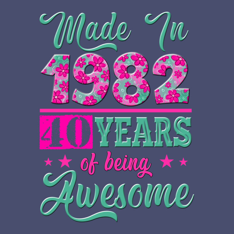 Made In 1982, 40 Years Of Being Awesome Vintage Tee by Jasminsmagicworld | Teevron