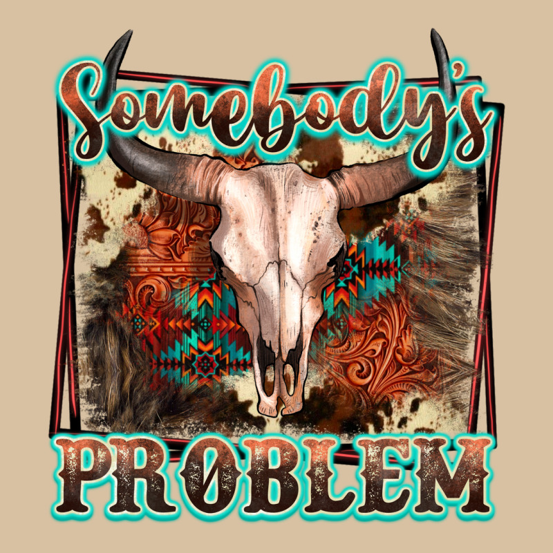 Somebody's Problem Bull Skull Heavyweight Hoodie by FaDigitalArtStudio | Teevron