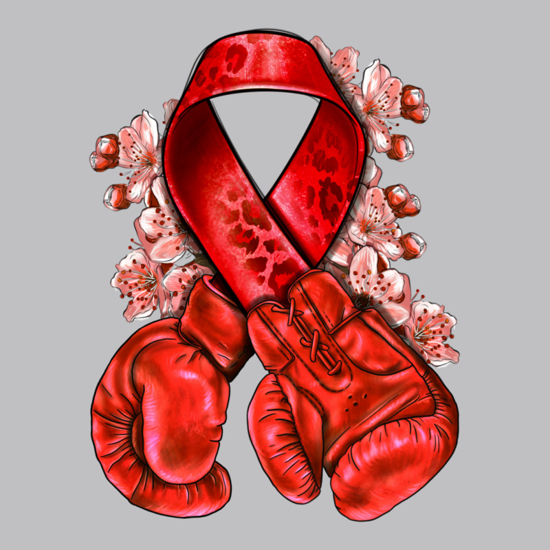 Red Ribbon With Boxing Gloves Long Sleeve Tee by NancyCooperArtShop | Teevron