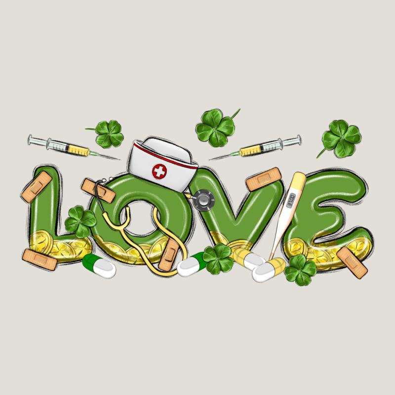 St Patricks Love Nurse Heavy Core Tee by MaliasSmallBusiness | Teevron