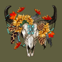 Fall Bull Skull Vintage Tee | Teevron