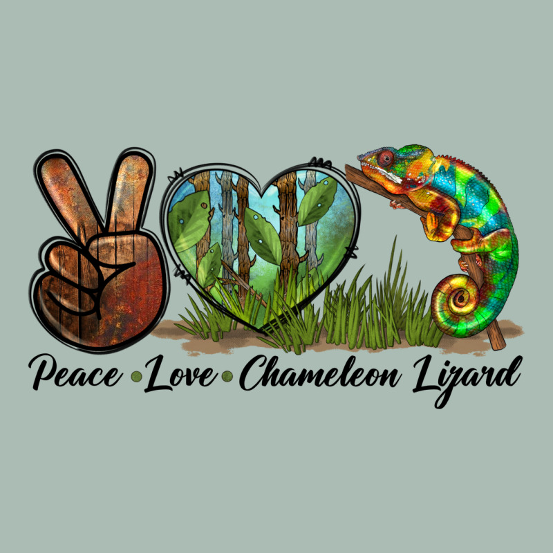 Peace Love Chameleon Lizard Classic Tee by LillyAllenDesigns | Teevron
