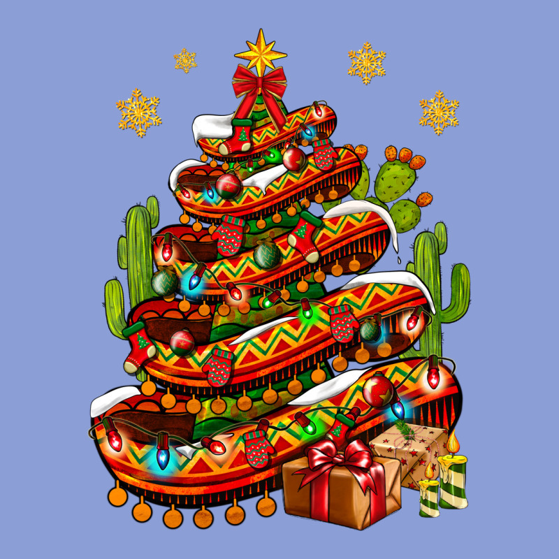 Christmas Feliz Navidad Sombrero Tree Long Sleeve Tee by NancyCooperArtShop | Teevron