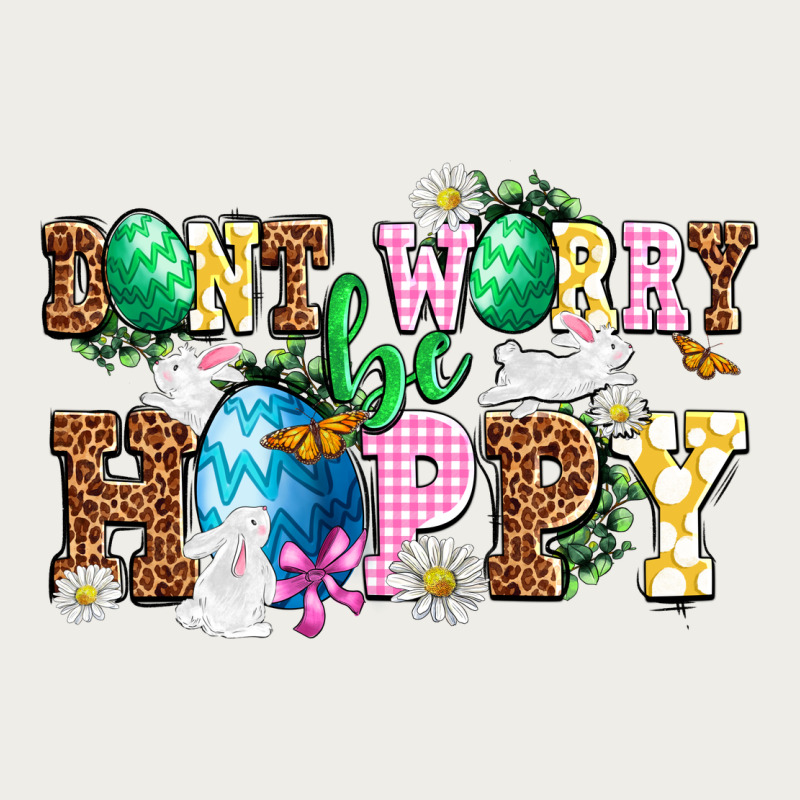 Easter Day Don't Worry Be Hoppy Zipper Hoodie by OliviaCreatesArt | Teevron