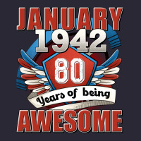 January 1942 80 Years Of Being Awesome Vintage Tee | Teevron