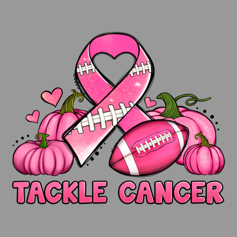 Tackle Cancer Pumpkins Football And Ribbon Breast Cancer Awareness Vintage Hoodie by Jasminsmagicworld | Teevron